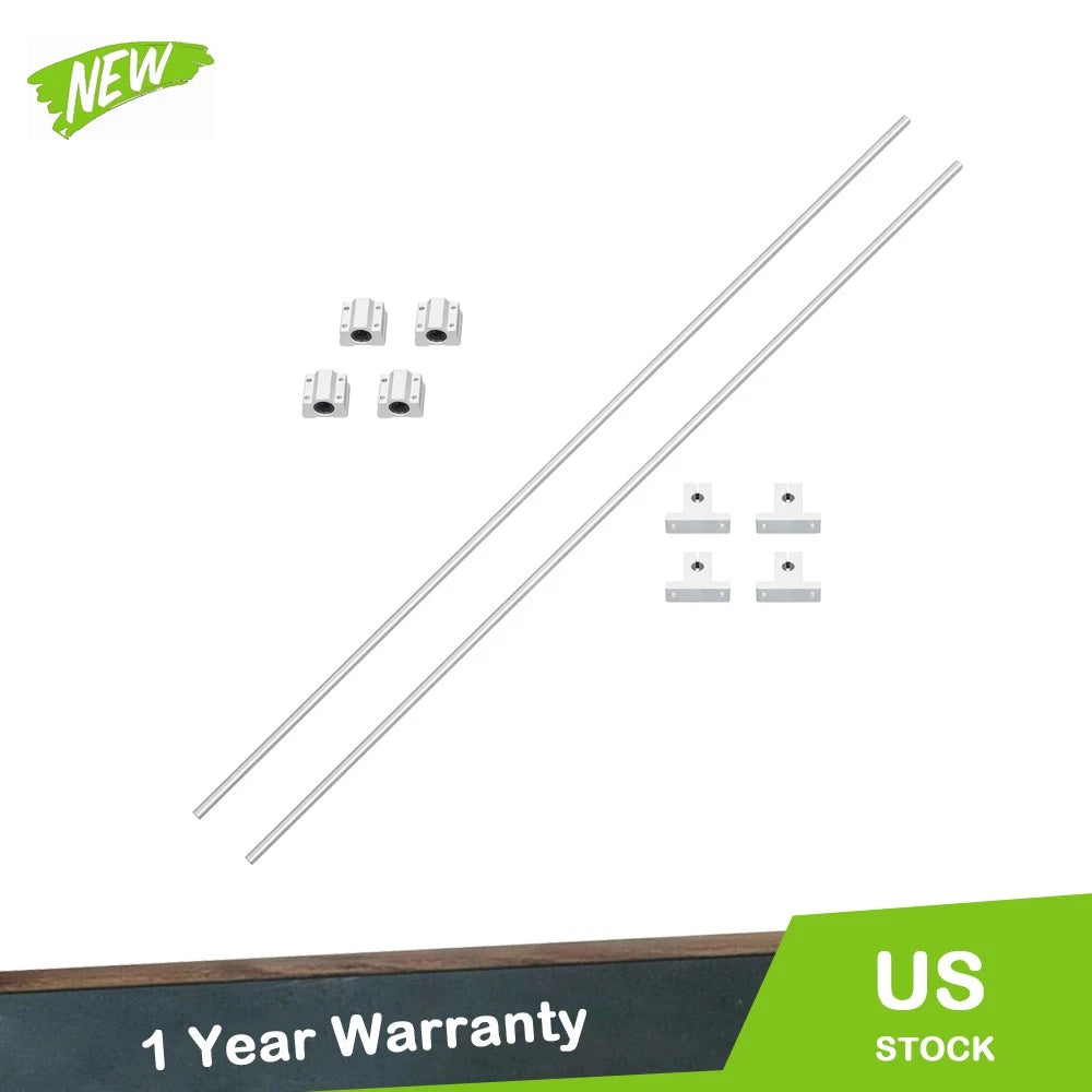 2X 800mm Rails with 4 SCS8UU Bearings for CNC Machines (YYYY–YYYY)