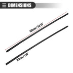 Pair Roof Drip Weatherstrips for Toyota Tundra Double Cab (2007–2021) 755520C050
