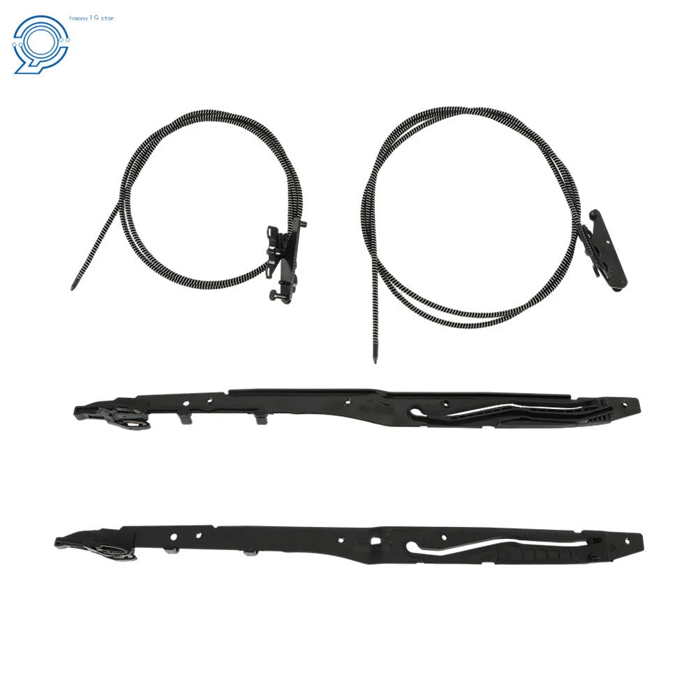 Set of 2 Sunroof Glass Cables and Track Assembly for Ford F150 (2015–2020)