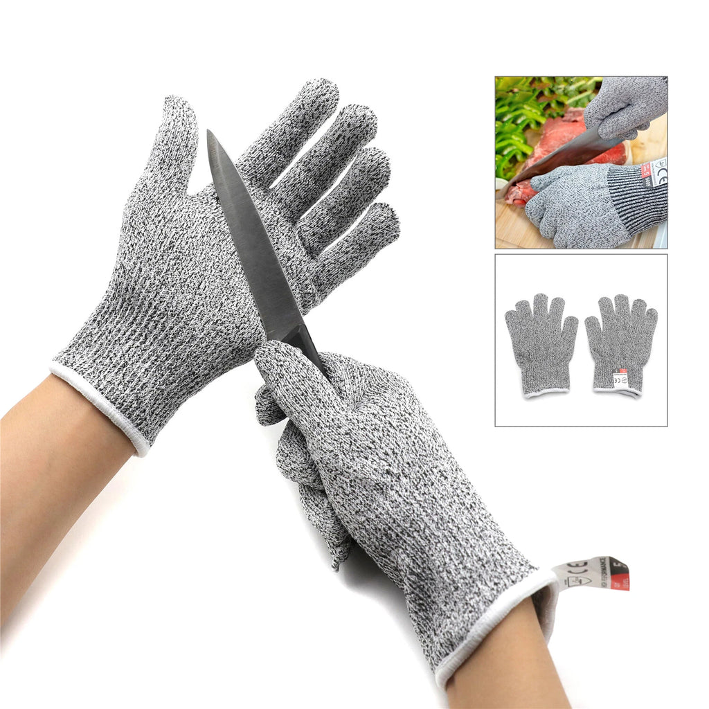 8 Pair Cut Resistant Working Gloves Level 5 Protection