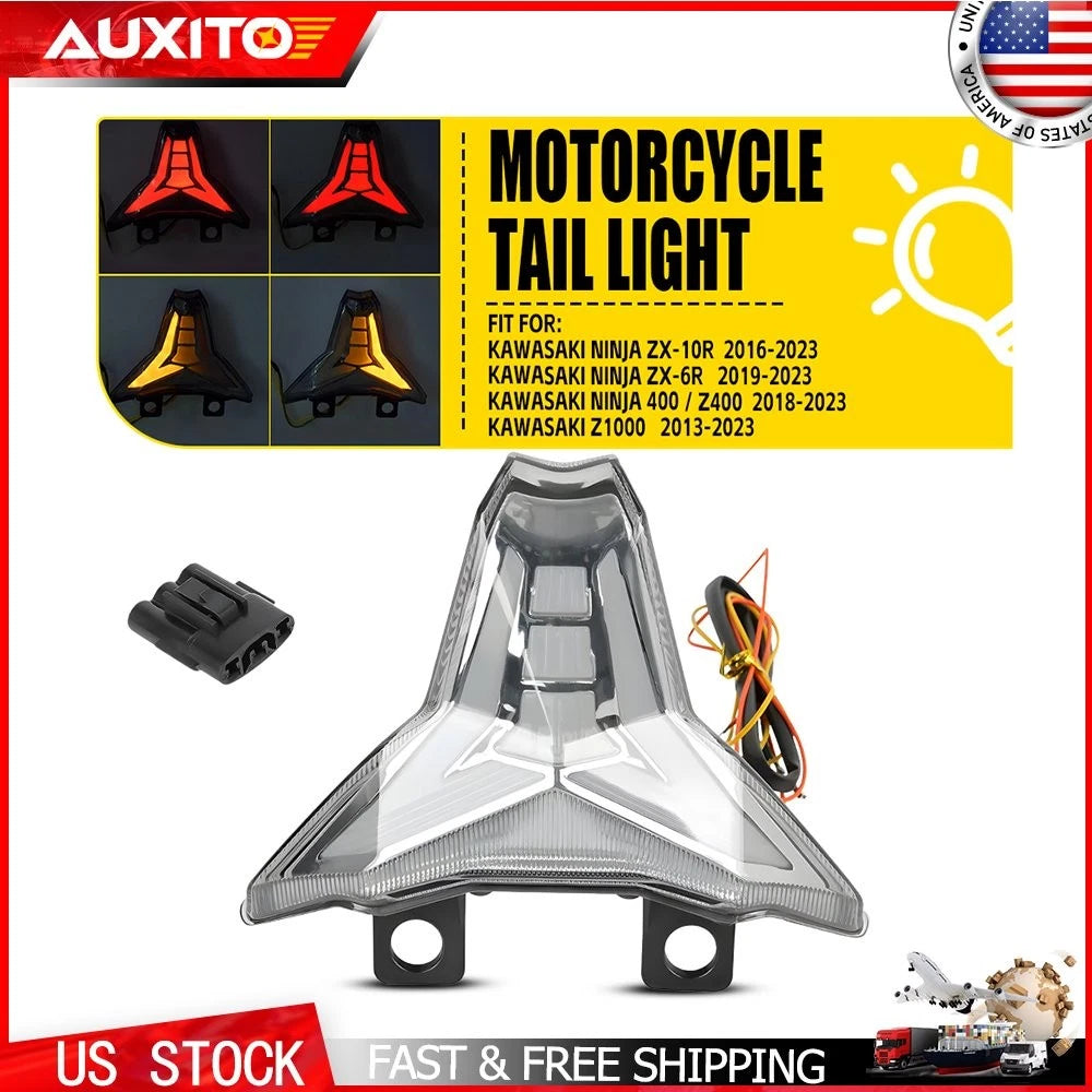 Integrated Tail Light Turn Signal for Kawasaki Ninja ZX-10R (2016–2023)