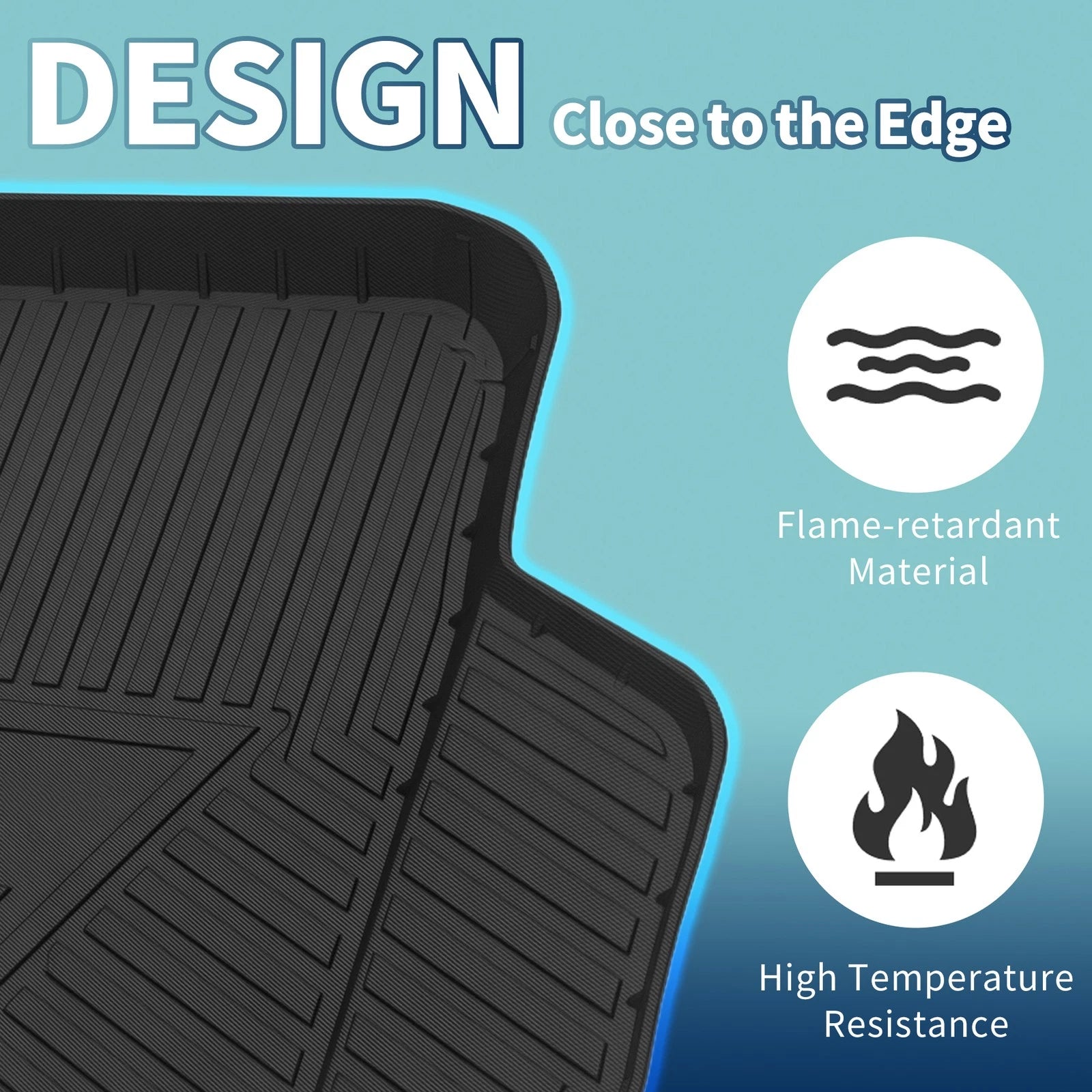 Flat Face Cargo Liner Rear Trunk Mat for Honda Accord (2018–2022) TPE