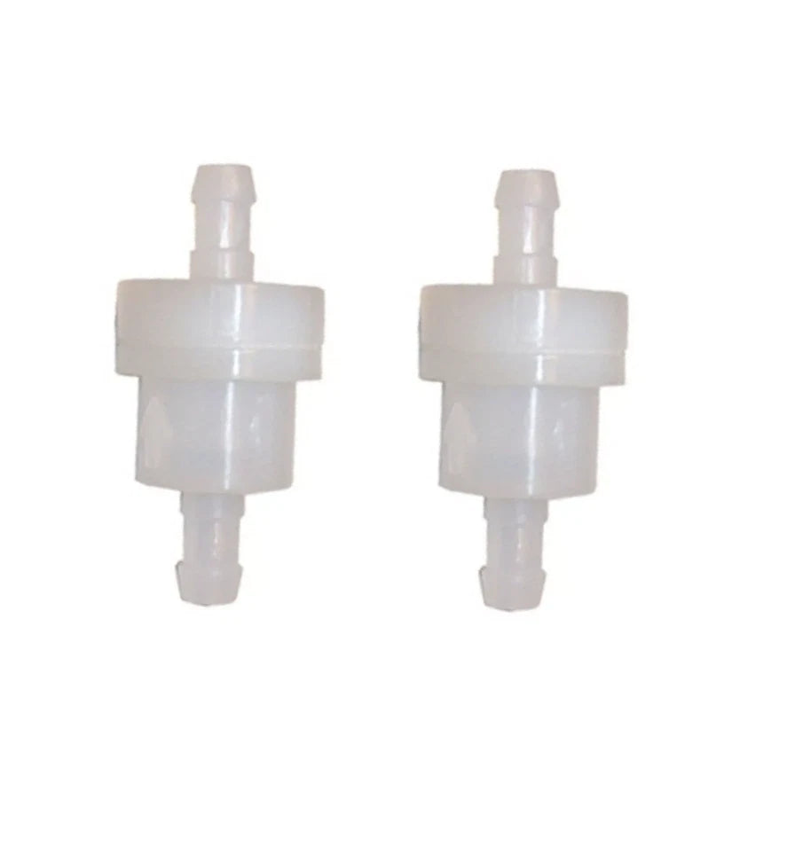 2Pcs Inline Fuel Filter for Yamaha 9.9hp (646-24251-02) & Mercury (35-80365M, 18-7713)