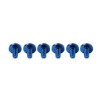 6 x M6x10mm Titanium Alloy Torx Head Bolts for Bike Motor - Blue