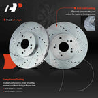 Front Side Drilled Rotors for Honda Accord (2003–2012)