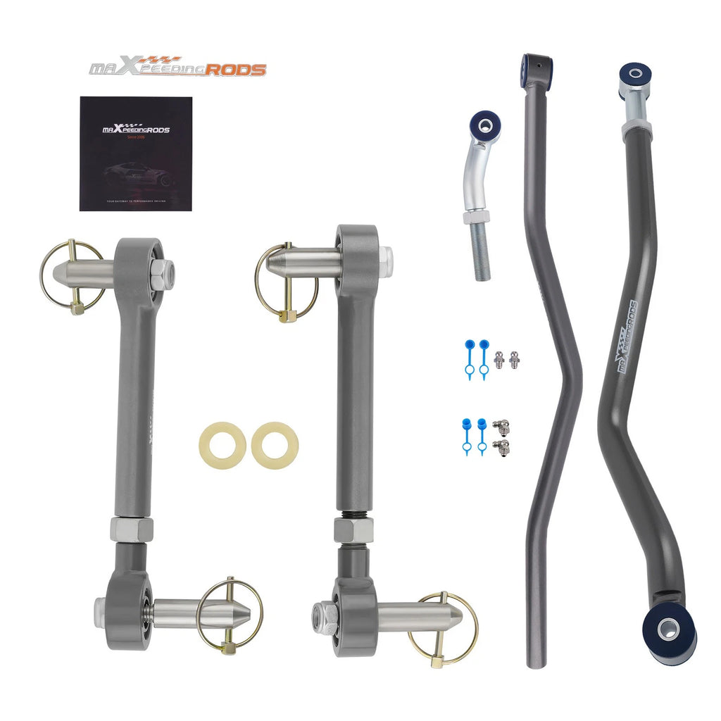 Front Rear Track Bar Sway Bar Link Disconnect for Jeep Wrangler JK (2007–2018)