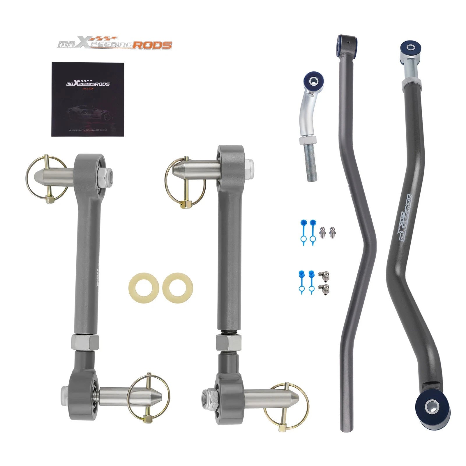 Front Rear Track Bar Sway Bar Link Disconnect for Jeep Wrangler JK (2007–2018)