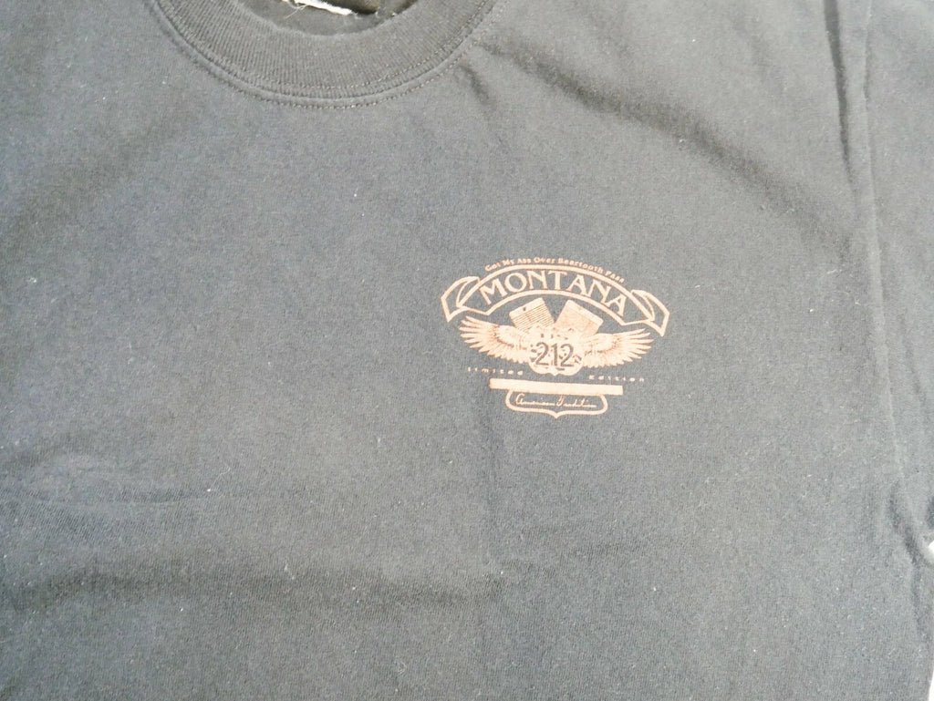 Montana Limited Edition "Live to Ride" Vintage Biker T-Shirt for Men (M)