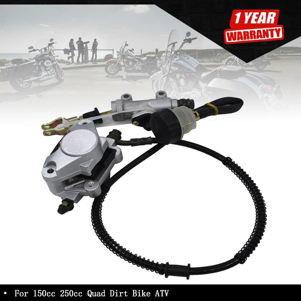 Hydraulic Rear Disc Brake Caliper System with Pads for 150cc 250cc ATV