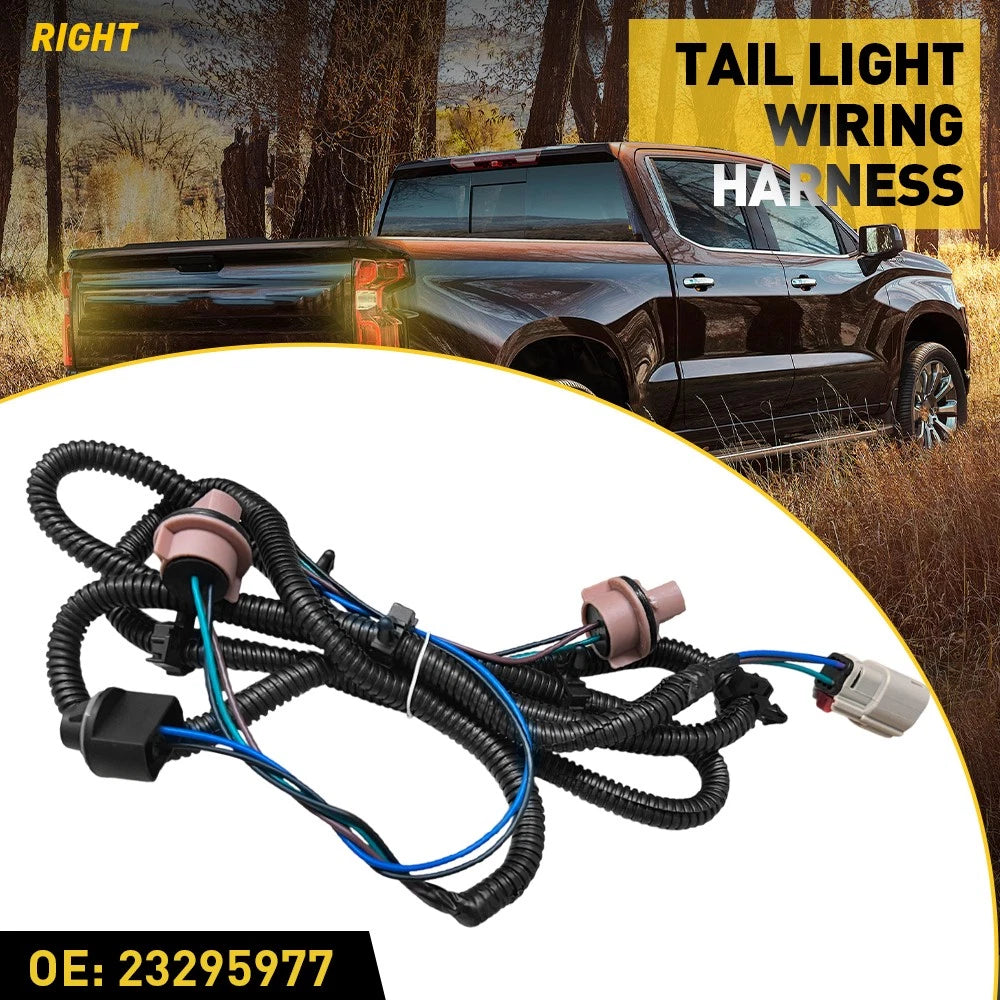 Tail Light Socket Wiring Harness Right for Chevy Silverado GMC 1500 2500HD (2016–2019)
