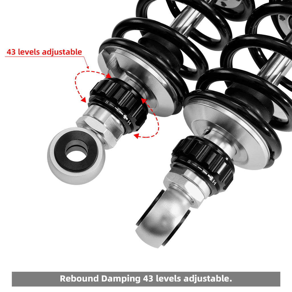 Remote Reservoir Rear Suspension Shocks for Harley Electra Glide (2014–2024)