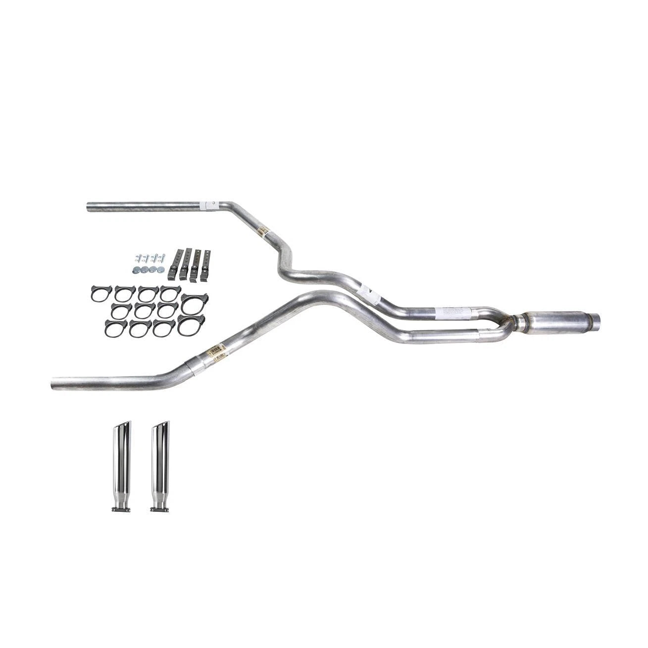 Dual Exhaust Pipe with Glass Pack Muffler for F150 (1987–1994)