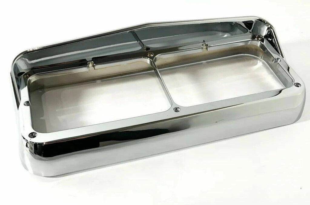 Headlight Bezels Chrome Plastic with Visor for Ford Ranger Dual Rectangular (1998–2003)