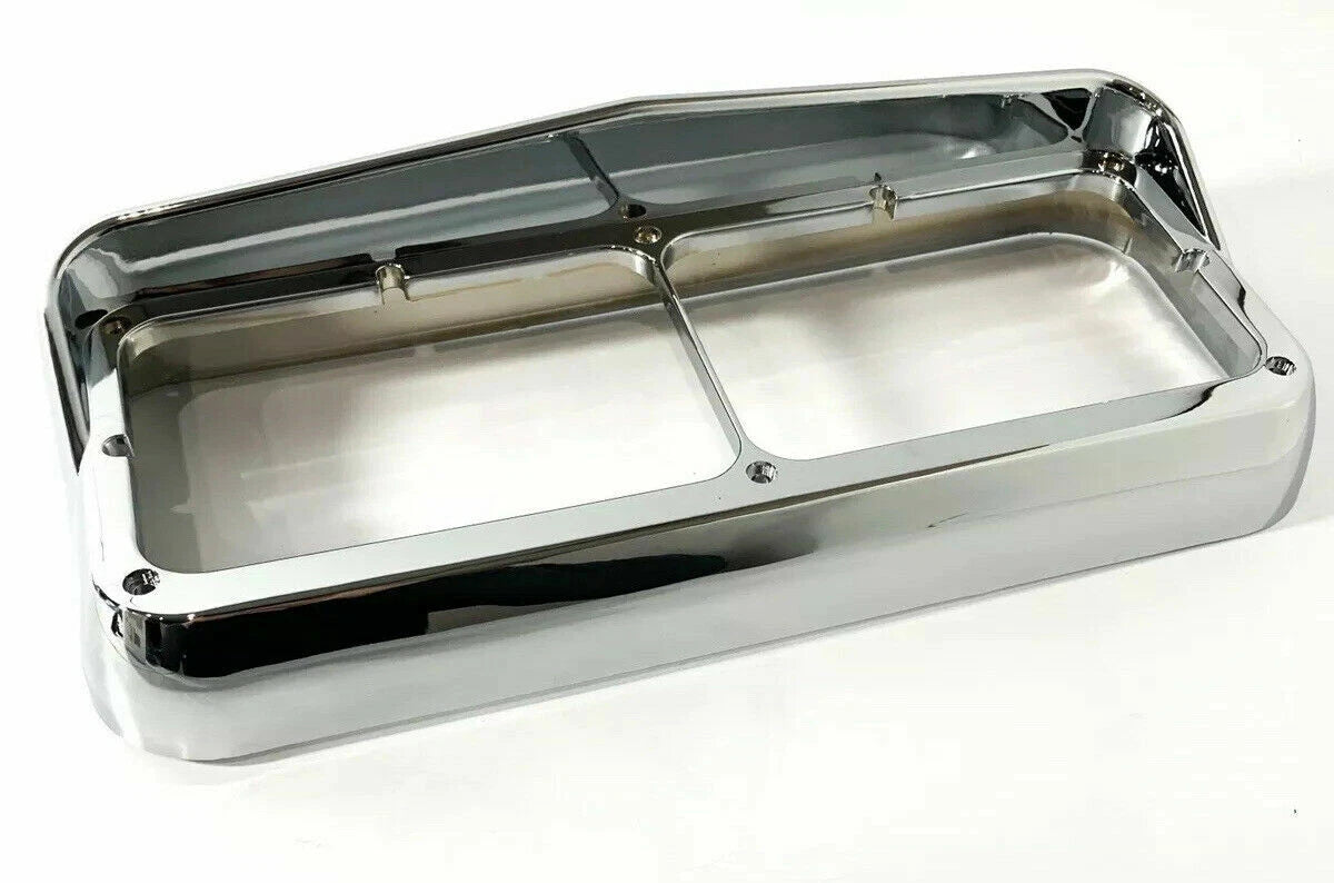 Headlight Bezels Chrome Plastic with Visor for Ford Ranger Dual Rectangular (1998–2003)