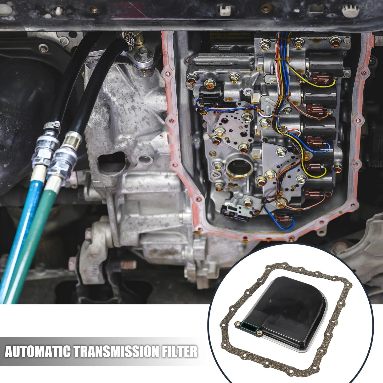 Automatic Transmission Filter Oil Pan Gasket Kit for Hyundai Santa Fe (2013–2018)