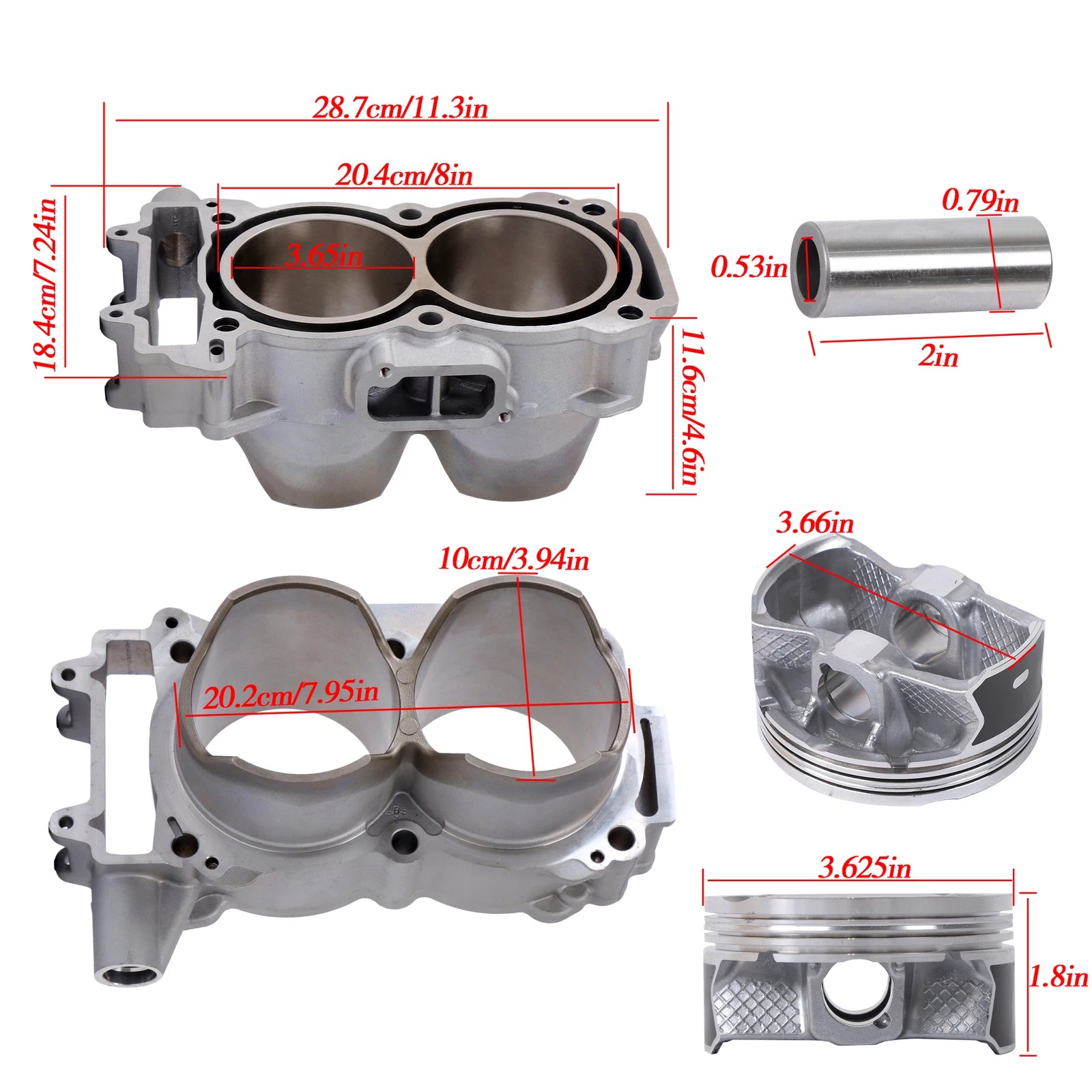 Cylinder Piston Gasket Kit for Polaris RZR XP 900 (2013-2014)