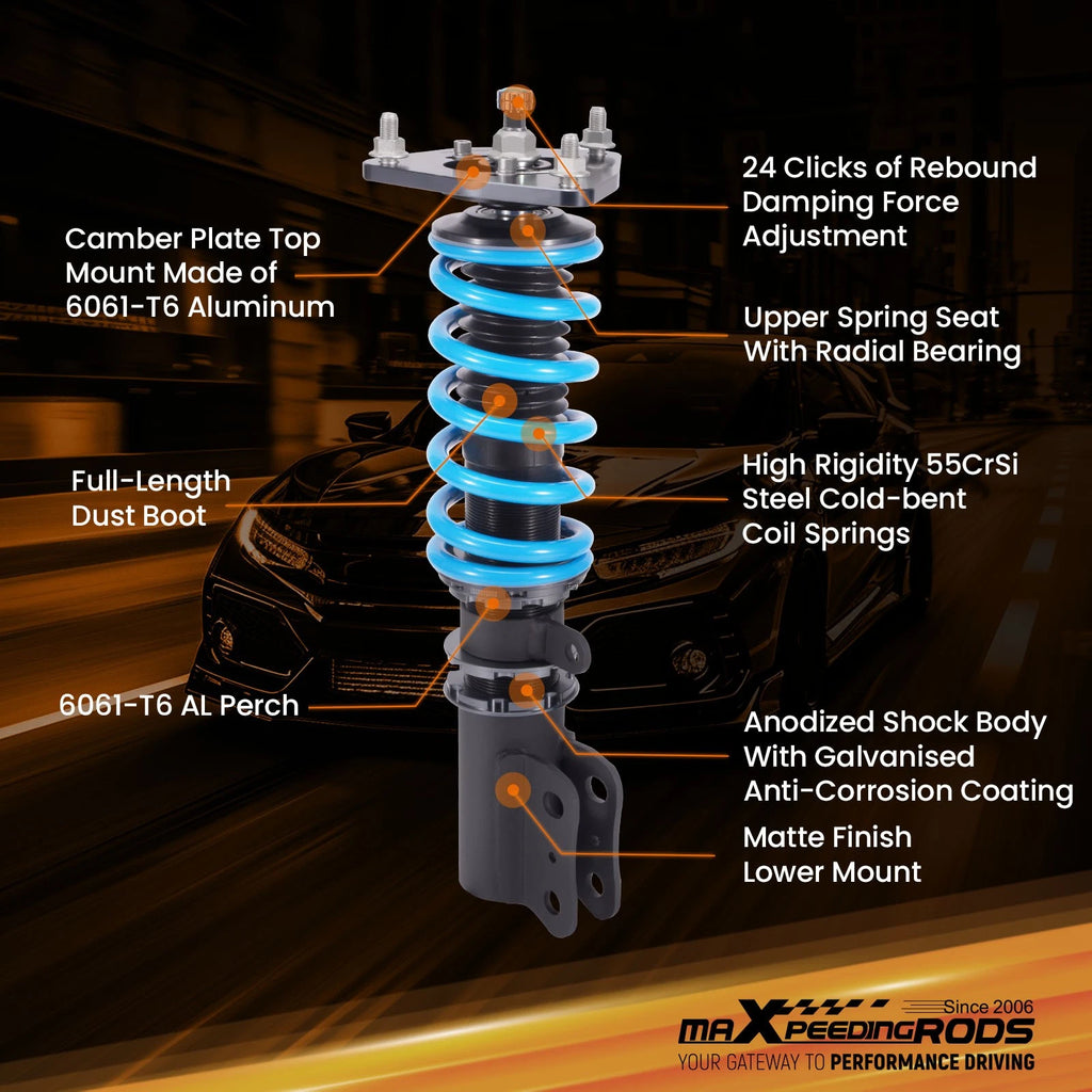 Coilover Struts for Hyundai Elantra HD Sedan (2007-2010)