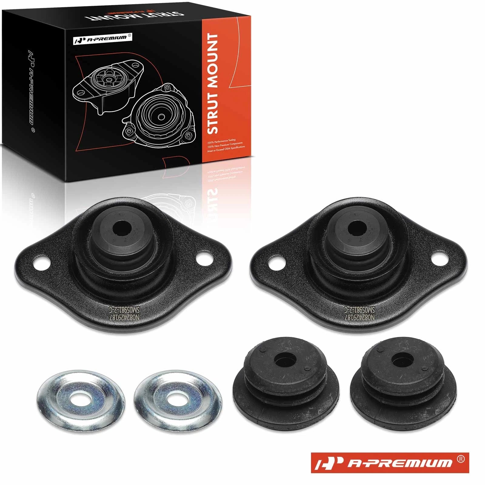 2X Rear Suspension Strut Mount for Chevy Aveo (2004–2011) Aveo5 Pontiac G3