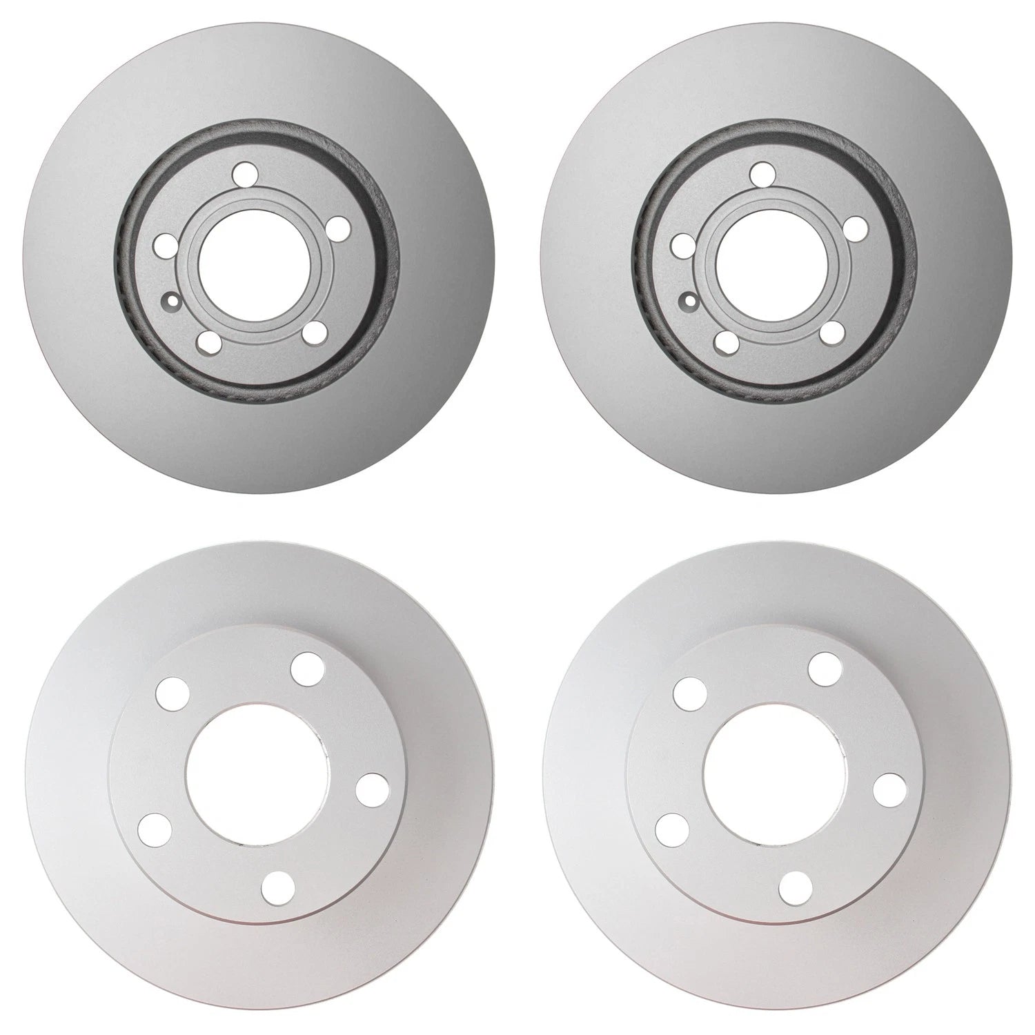 Hella Brake Rotors Kit 312mm Front 245mm Rear for Audi A6 Quattro (2000–2001)
