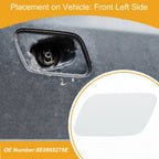 Front Left Washer Nozzle Cover Cap for Audi A4 (2005–2008) 1 Pcs White