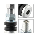 Set of 2 Tubeless Vacuum Tires for Car (Metal Silver)