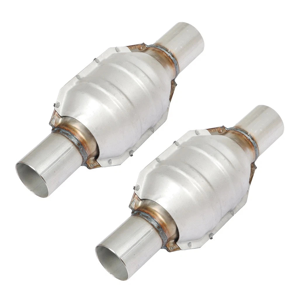 2.25" Inlet/Outlet 13" Length Universal High-Flow Catalytic Converter