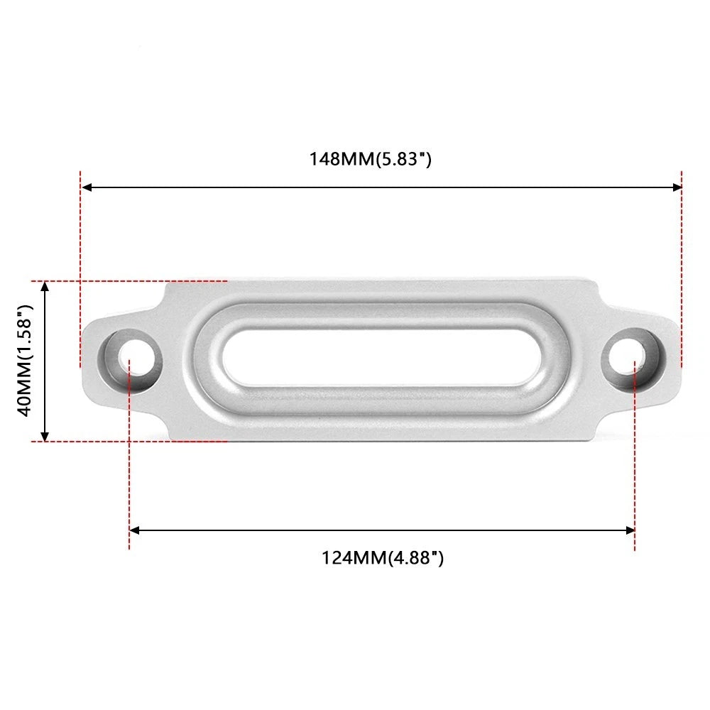 4.8" Silver Hawse Fairlead for ATV UTV Winch Synthetic Rope