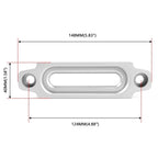 4.8" Silver Hawse Fairlead for ATV UTV Winch Synthetic Rope
