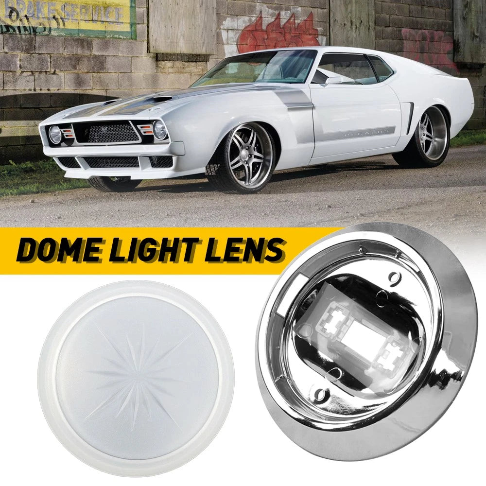 Round Dome Light Base & Lens for Chevrolet (1971–1981) OT001000A