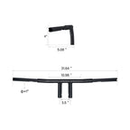 6" Rise T-Bars Handlebars for Harley FLST FXST (Custom)
