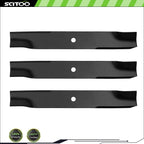 3 Mower Blades for Hustler Raptor 52" (603995, 795526, 783753, 785436)