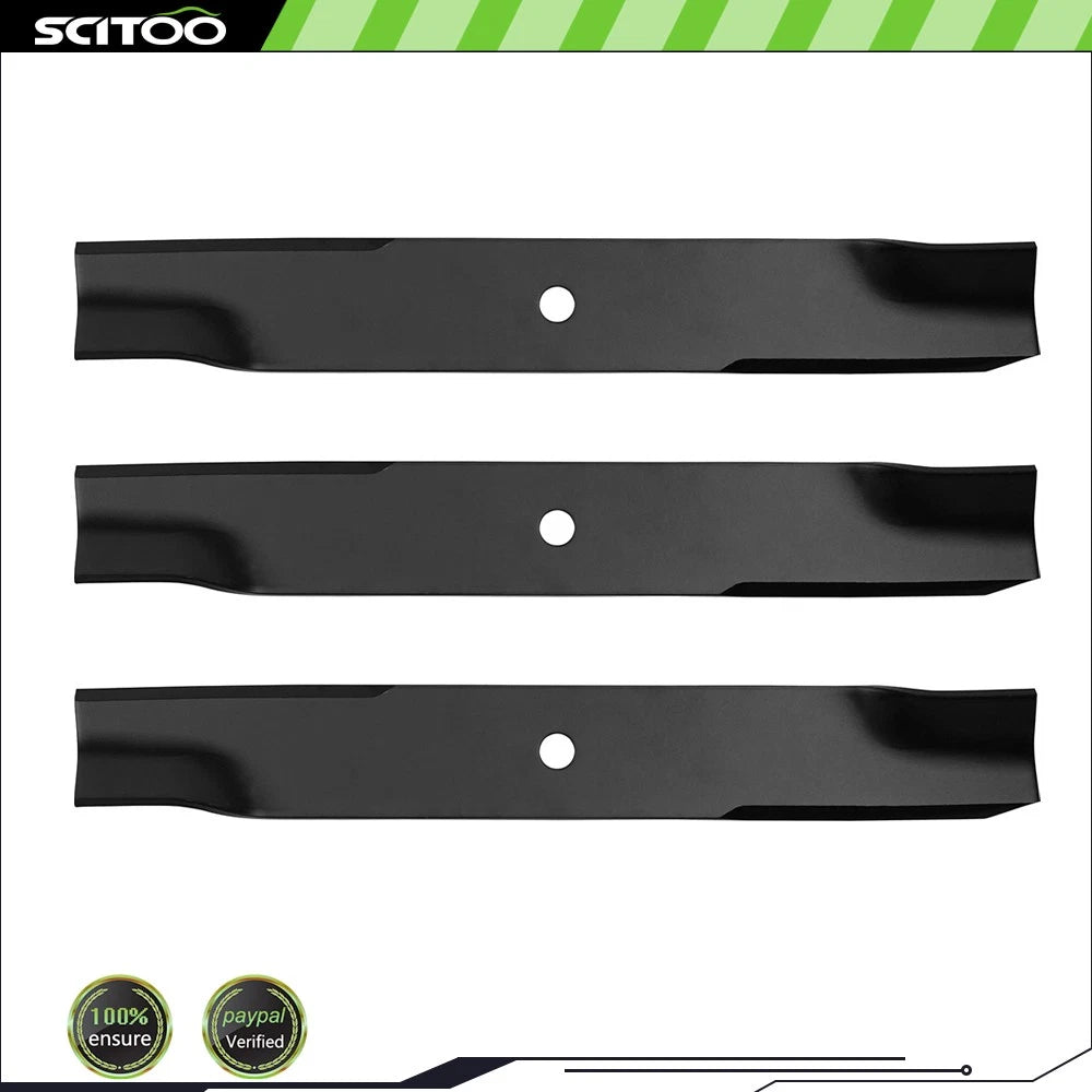 3 Mower Blades for Hustler Raptor 52" (603995, 795526, 783753, 785436)