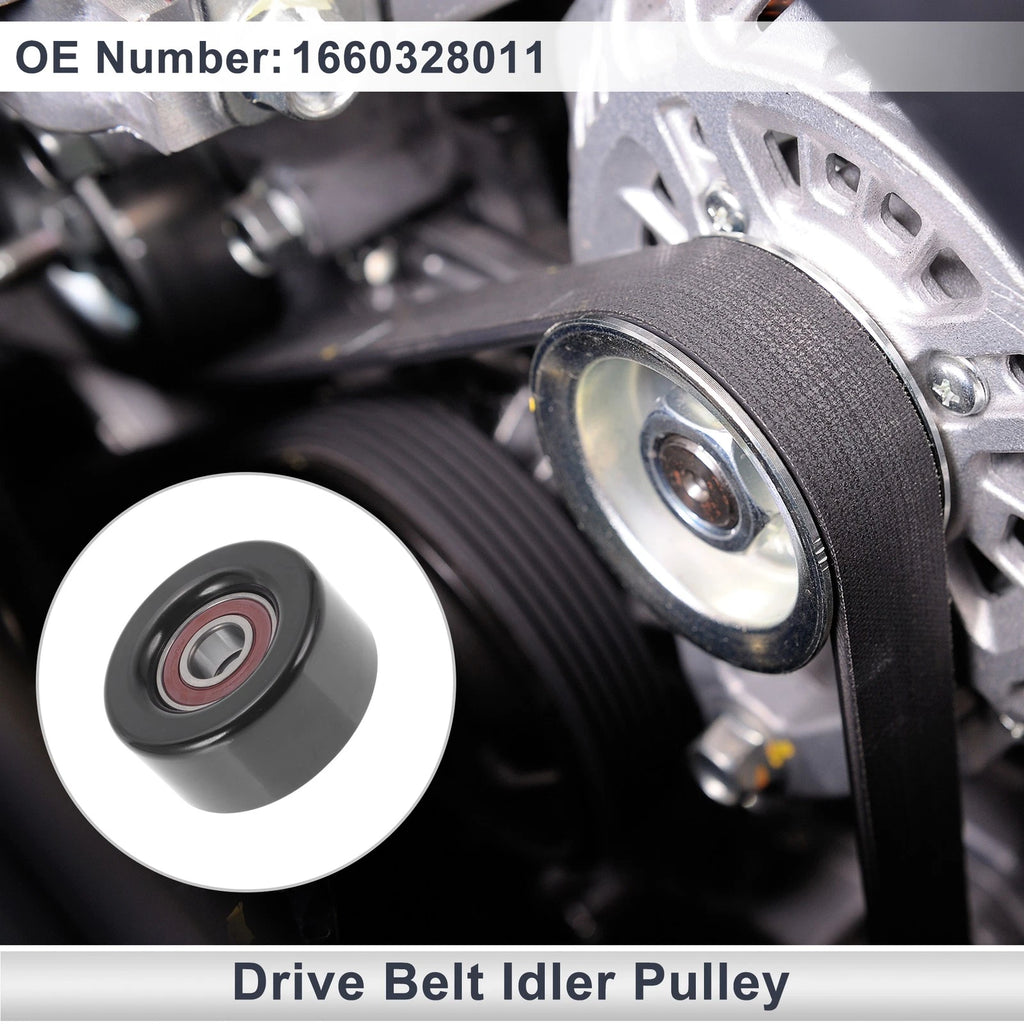 Drive Belt Idler Pulley for Toyota Camry (2003–2018) No. 1660328011 Black