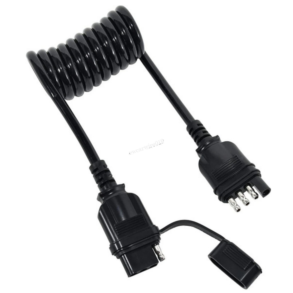 4-Way Trailer Light Extension Wire Connector for Universal Applications (N/A)