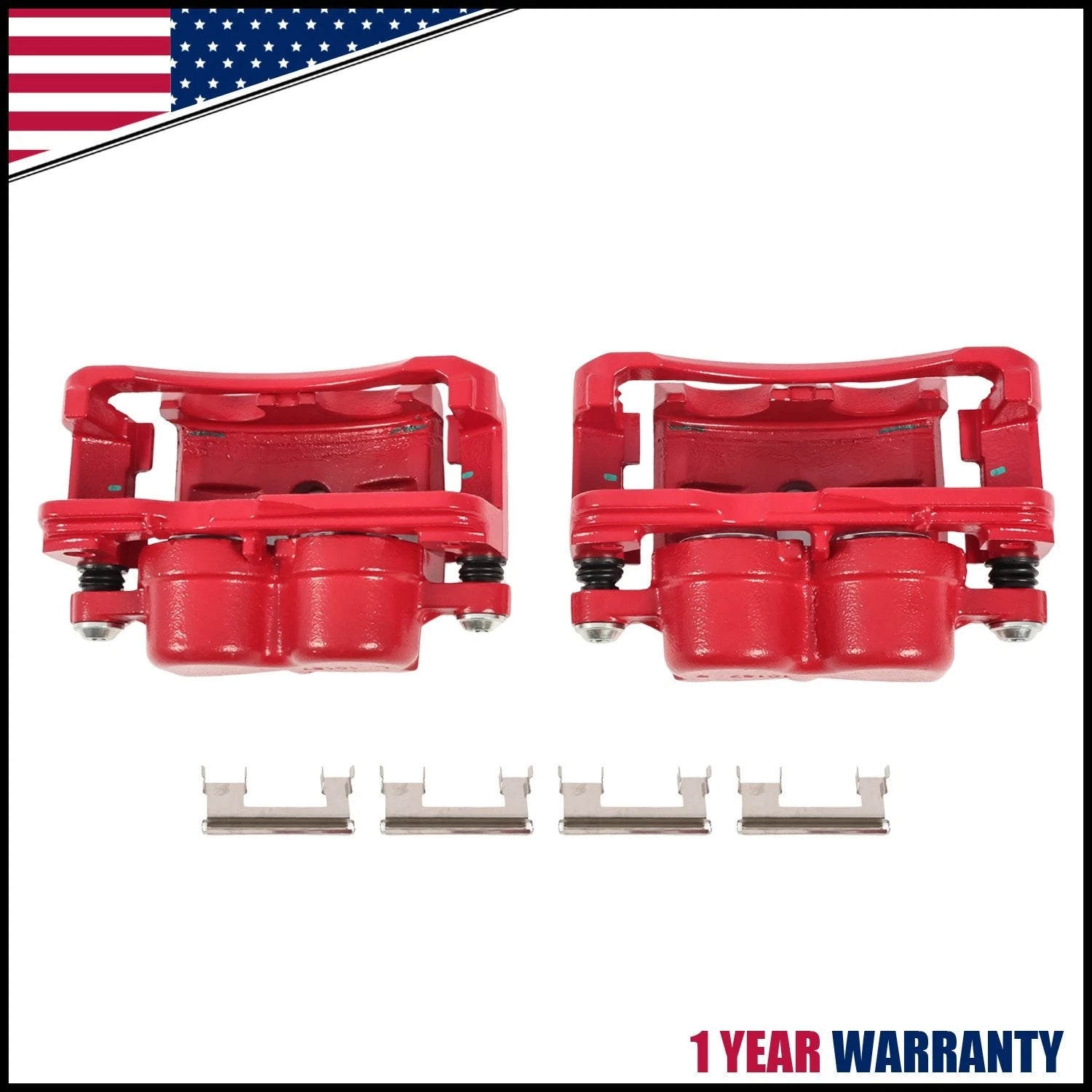 Pair Front Brake Calipers for Chevy Silverado 2500, Tahoe, GMC Sierra