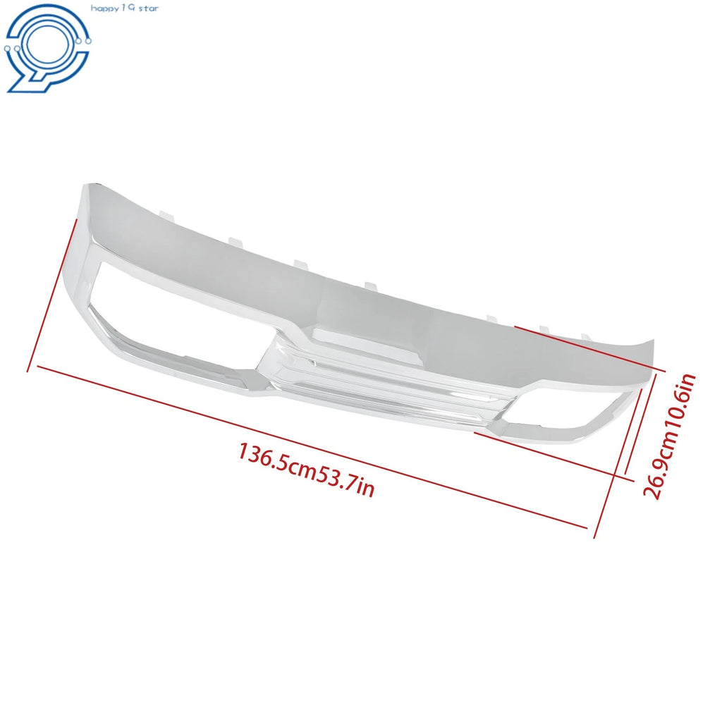 Front Bumper Lower Skid Plate Valance Chrome for GMC Sierra 1500 (2022–2024)