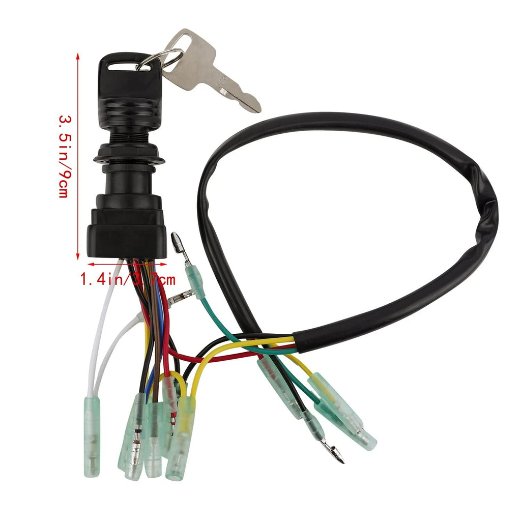 Boat Ignition Switch Key Assembly for Yamaha Outboard Motor (703-82510-43)