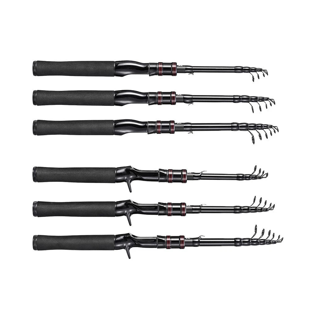 1.5/1.8/2.1M Telescopic Carbon Fiber Fishing Rod for Sea Travel