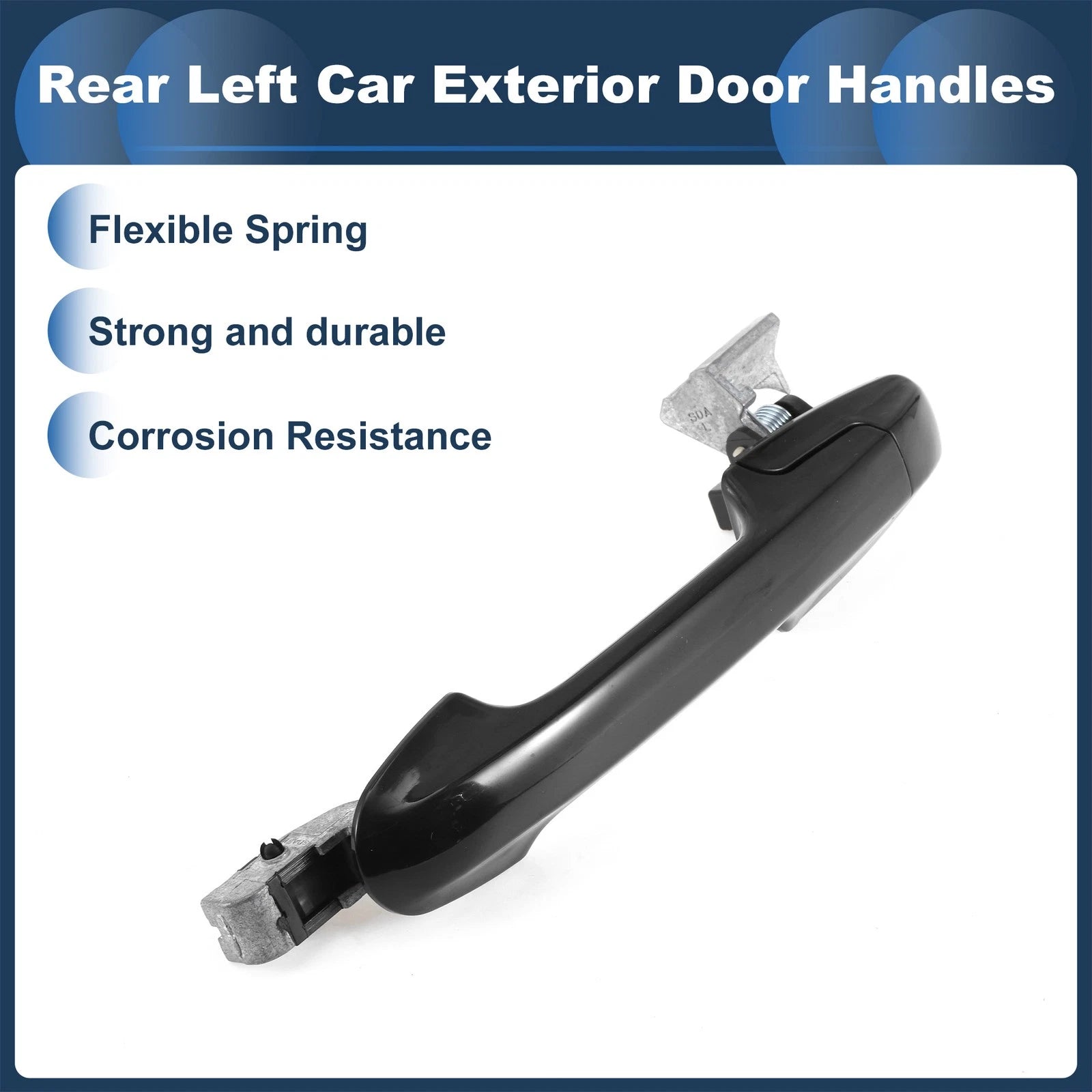 Rear Left Door Handle No. 72680SDET01 for Honda Accord (2003–2007) Black