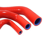 Red Silicone Radiator Heater Hose Kit for Honda Civic (1992–2000)