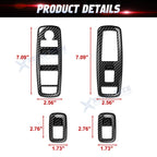 Carbon Fiber Look Window Lift Switch Cover for Dodge Charger, Durango, Ram (2014-2020)