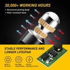 Set of 2 LED Amber Yellow Front Turn Signal Bulbs for Various Models