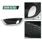 Set of 2 Front Bumper Fog Light Covers for Jeep Compass (2017–2020)