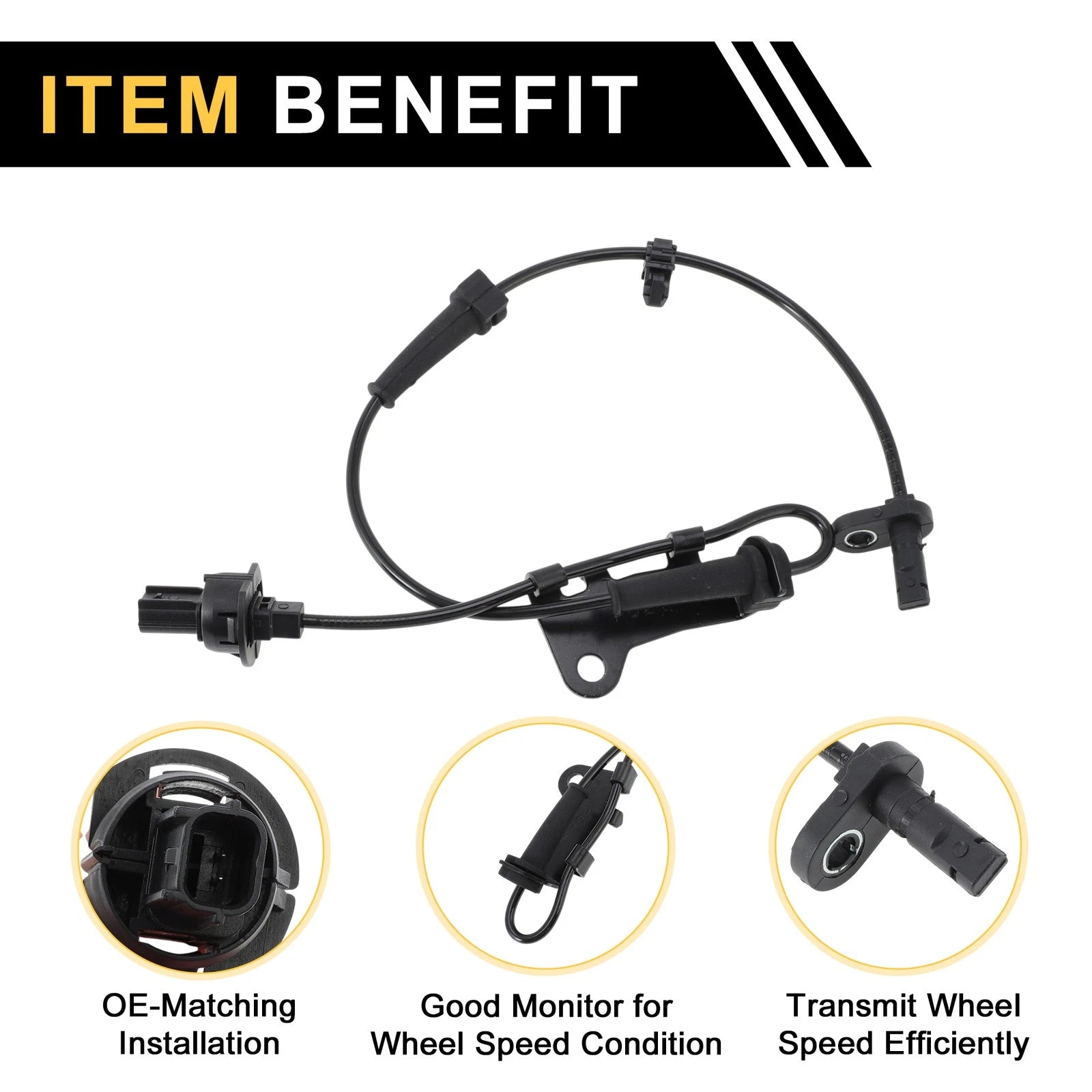 ABS Wheel Speed Sensor No. 57455TF0013 for Honda CR-V (2012–2016) Front Left