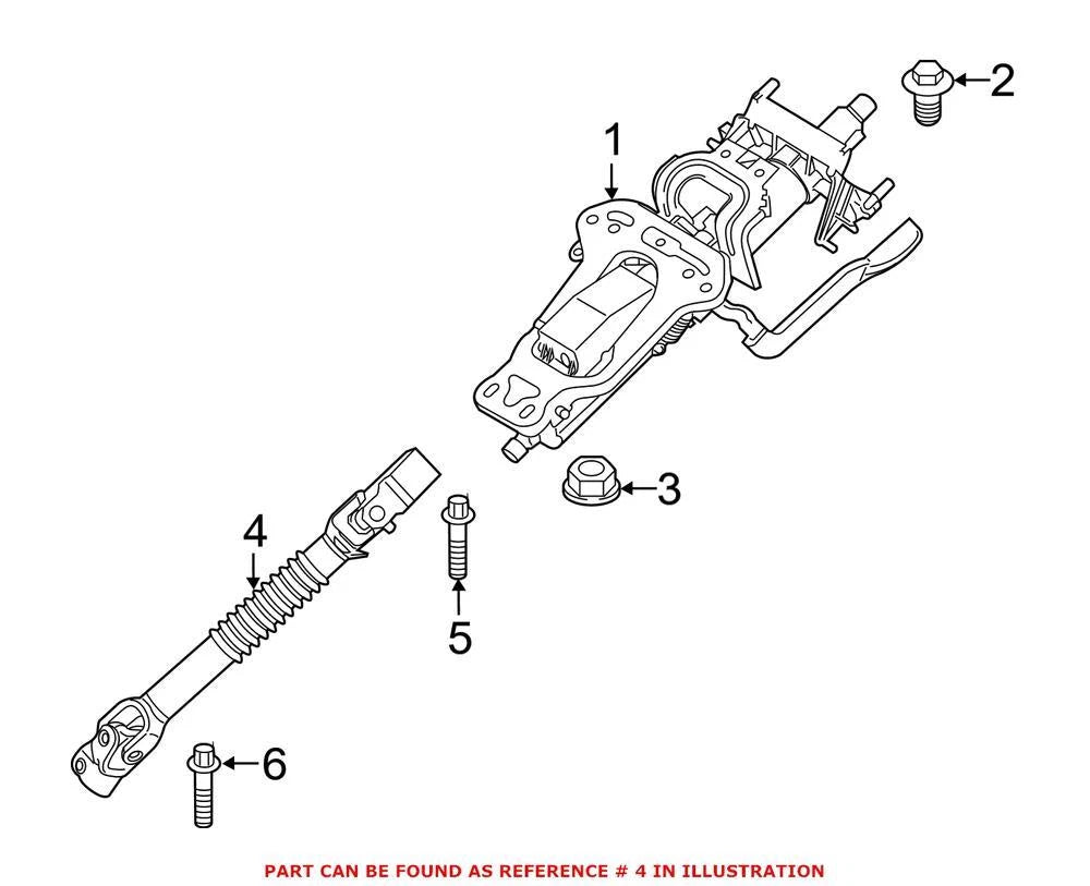 Genuine OEM Steering Shaft for BMW X1 X2 (2016–2023)