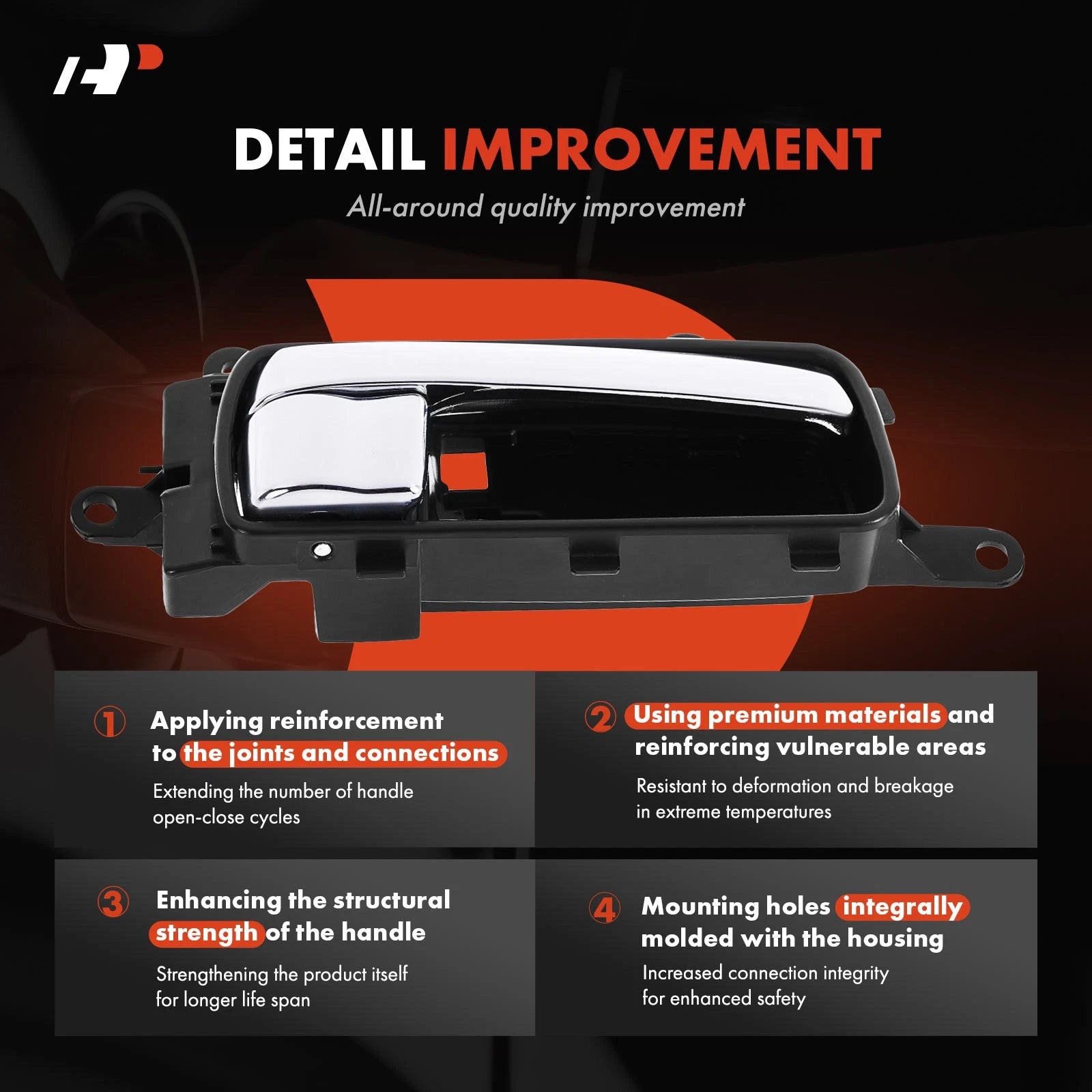 Chrome Interior Door Handle for Nissan Altima (2005–2006)