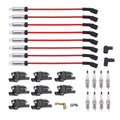 Set of 8 Ignition Coils and Spark Plugs for Chevy Silverado 1500 (2007–2013)
