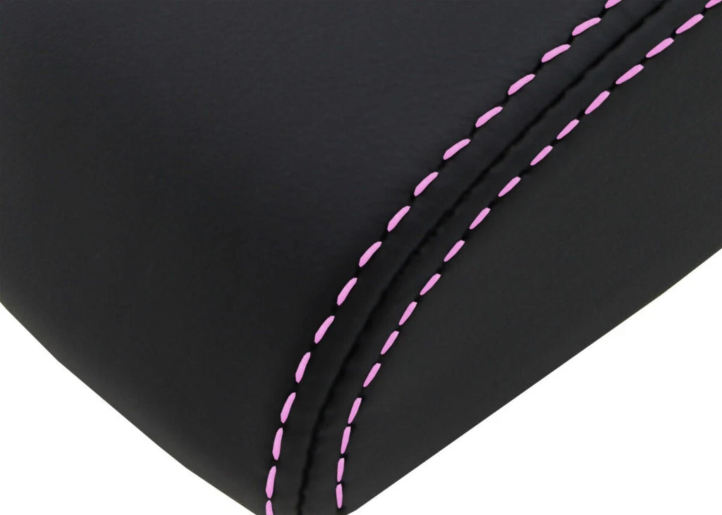 Leather Console Lid Armrest Cover for Chevrolet Impala (2006–2019) Pink Stitch