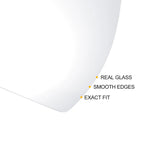 Left Side White Mirror Glass for Hyundai Elantra (2016–2018)
