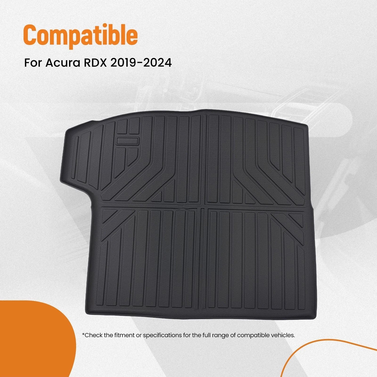 Rear Trunk Liner Bed Mat for Acura RDX (2019–2024) TPE Waterproof